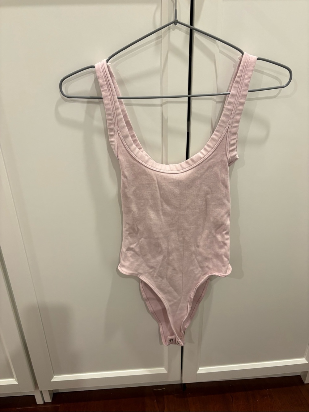 Zara Light Pink Scoop-Neck Bodysuit